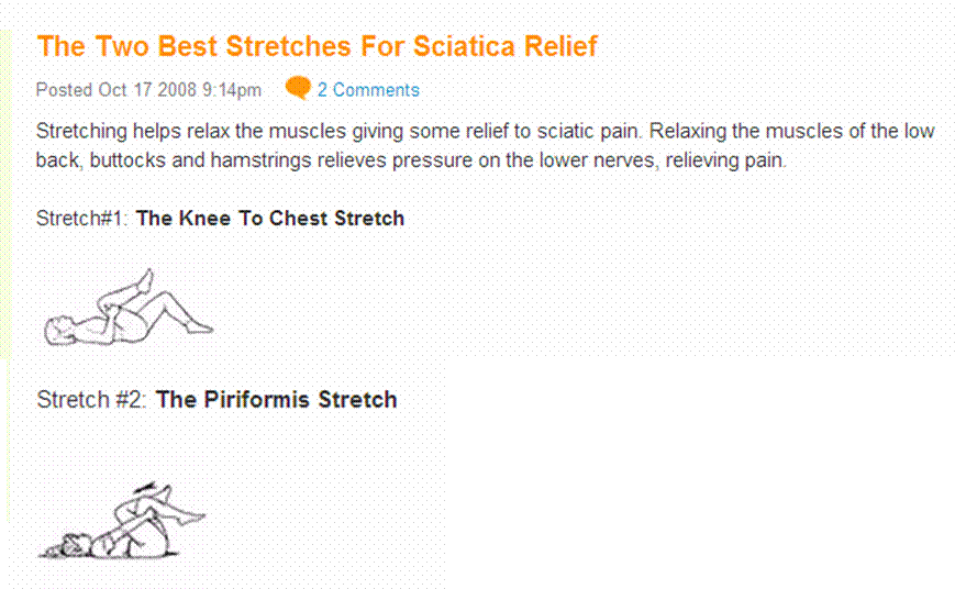 how to stretch for sciatica relief